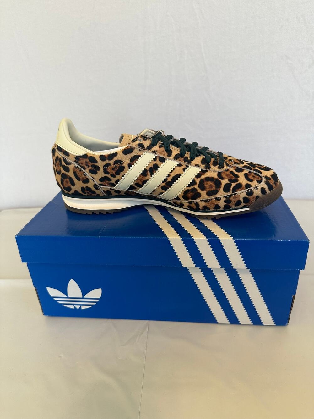 Adidas Originals SL 72 OG W Leopard Print Pony Hair Sneaker Women 8.5 NWT KI4205